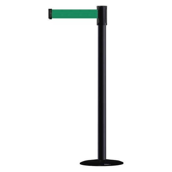 Barrier Post with Belt, 7-1/2 ft. L, Green