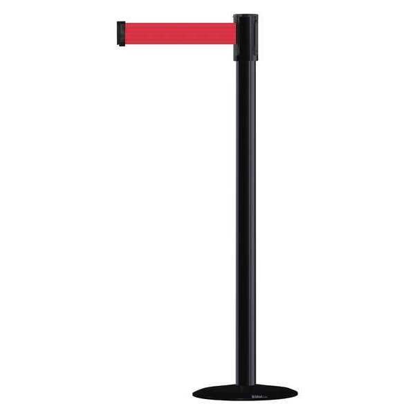 Barrier Post with Belt, 7-1/2 ft. L, Red