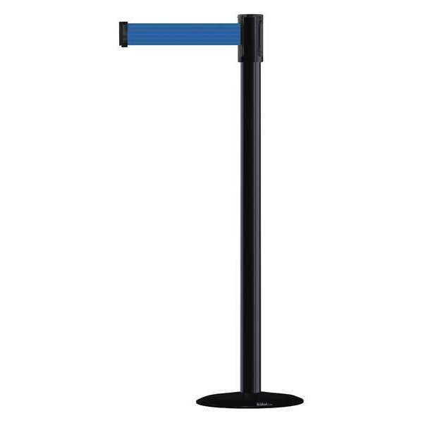 Barrier Post with Belt, 7-1/2 ft. L, Blue