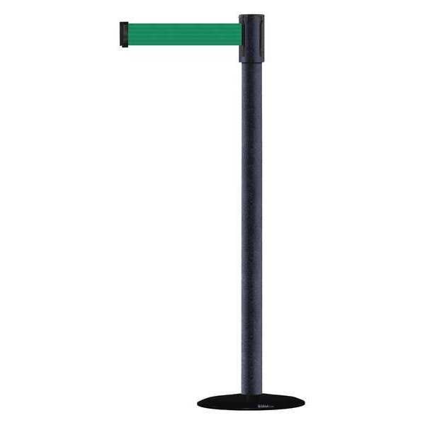 Barrier Post with Belt, 7-1/2 ft. L, Green