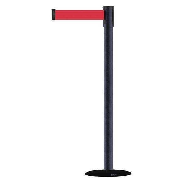 Barrier Post with Belt, 7-1/2 ft. L, Red