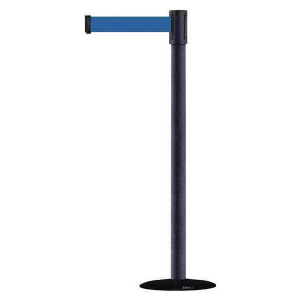 Barrier Post with Belt, 7-1/2 ft. L, Blue