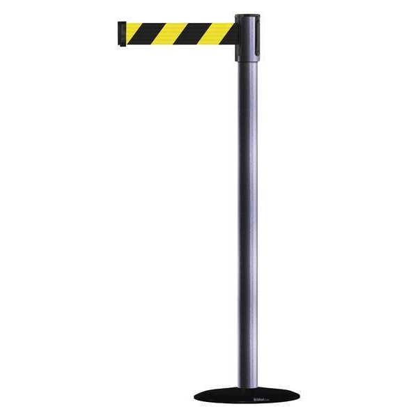 Barrier Post with Belt, Gray