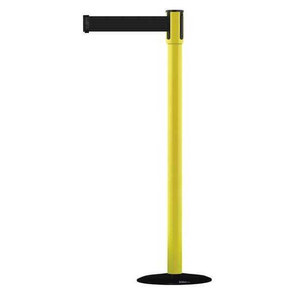 Barrier Post with Belt, 7-1/2 ft. L, Black