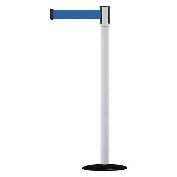 Barrier Post with Belt, 7-1/2 ft. L, Blue