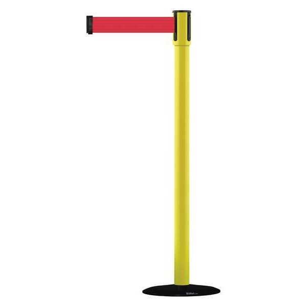 Barrier Post with Belt, 7-1/2 ft. L, Red