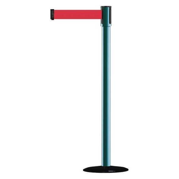 Barrier Post with Belt, 7-1/2 ft. L, Red