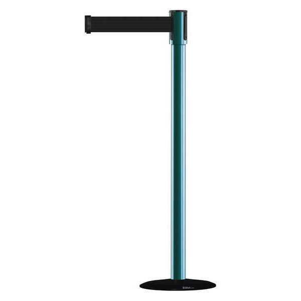 Barrier Post with Belt, 7-1/2 ft. L, Black