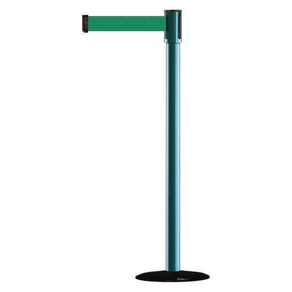 Barrier Post with Belt, 7-1/2 ft. L, Green