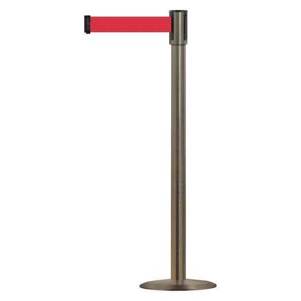 Barrier Post with Belt, 7-1/2 ft. L, Blue