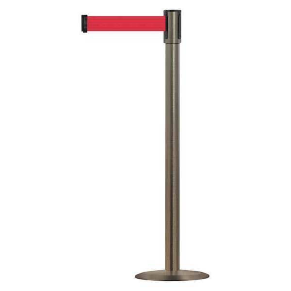 Barrier Post with Belt, 7-1/2 ft. L, Red