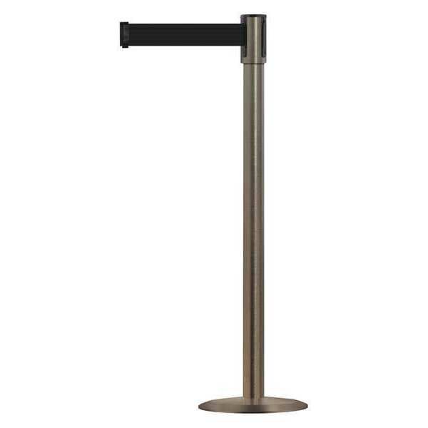Barrier Post with Belt, 7-1/2 ft. L, Black