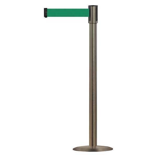 Barrier Post with Belt, 7-1/2 ft. L, Green