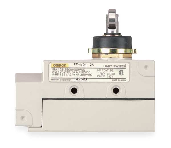 Limit Switch, Cross Roller, Plunger, SPDT, 15A @ 480V AC
