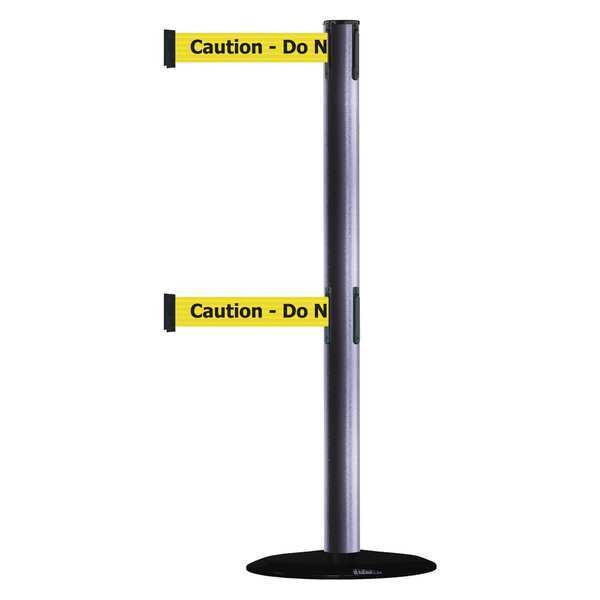Barrier Post with Belt, Gray