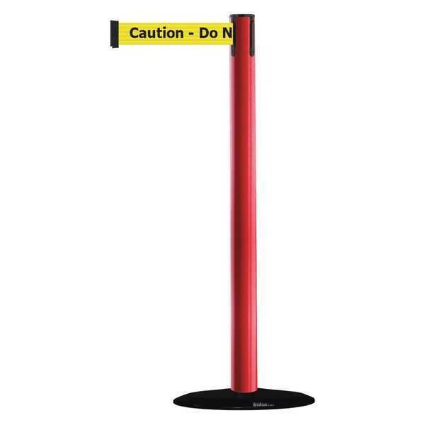 Barrier Post with Belt, PVC, Red