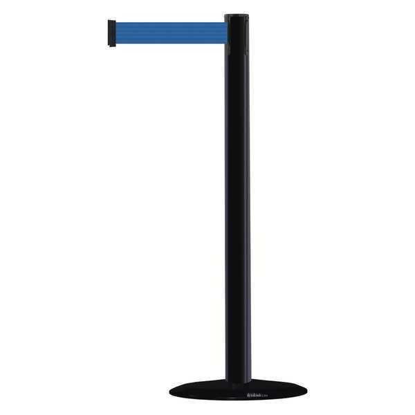 Barrier Post with Belt, 7-1/2 ft. L, Blue