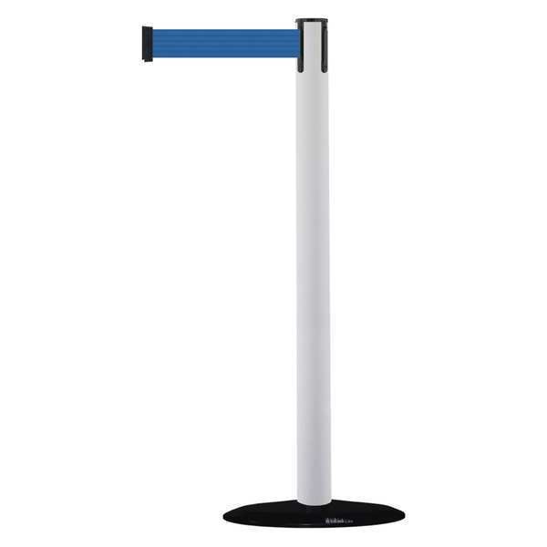 Barrier Post with Belt, 7-1/2 ft. L, Blue