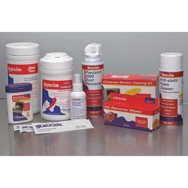 Dry Wipe, White, Pack, Hydro-entangled (HEF), 50 Wipes, 12 in x 13 in