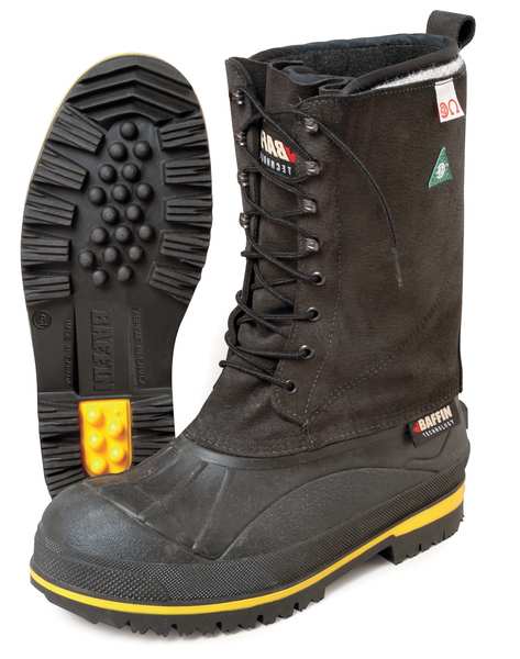 Winter Boots, Mens, 15, Lace, Steel, PR