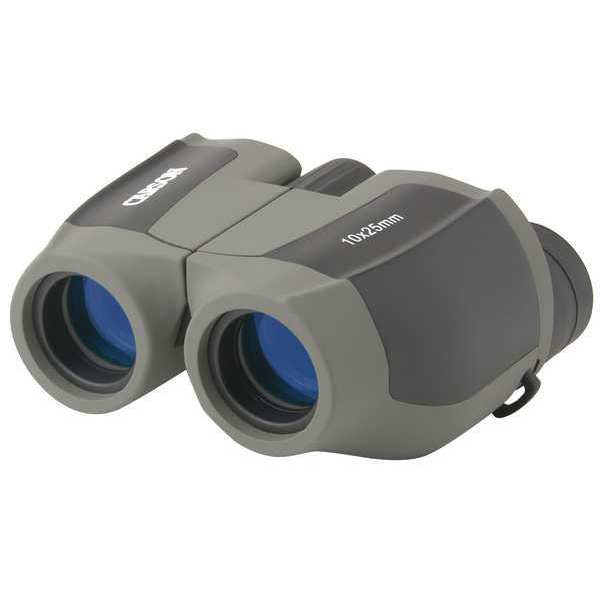 Compact Binocular, 10 x 25 Magnification, BK-7 Prism, 342 ft Field of View @1000 yd Field of View