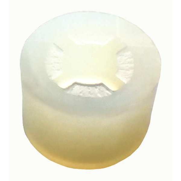 Retaining Spacer, 1/4 in Screw Size, Nylon, 11/16 in Overall Lg, 1/2 in Outside Dia