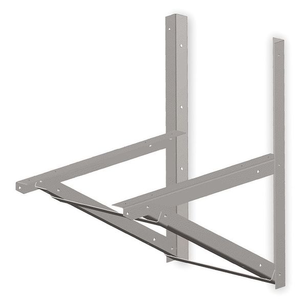 Wall Mounting Bracket, 2 Hx22 Wx36 In L