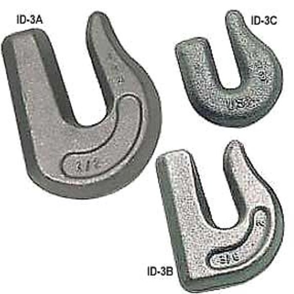 Weld-On Grab Hook, Grade 43, 1/2 In