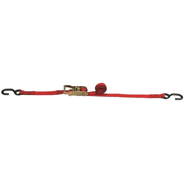 Tie-Down Strap, Ratchet, 8 Inx1 In, 700 lb.