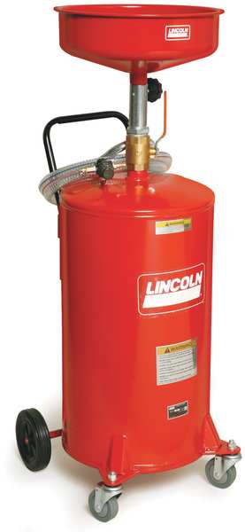 Waste Oil Receiver, Steel, Dia. 14 In