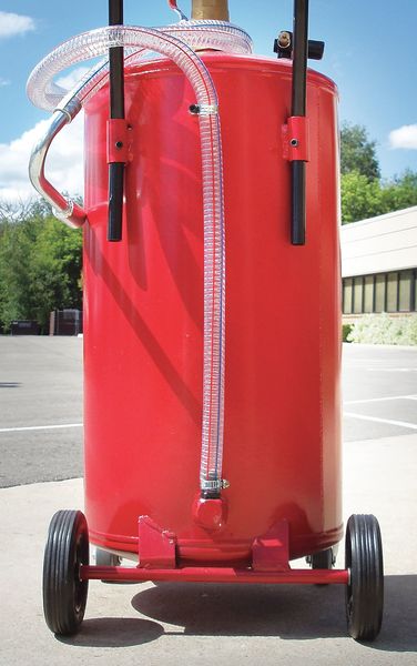 Waste Oil Receiver, Steel, Dia. 14 In