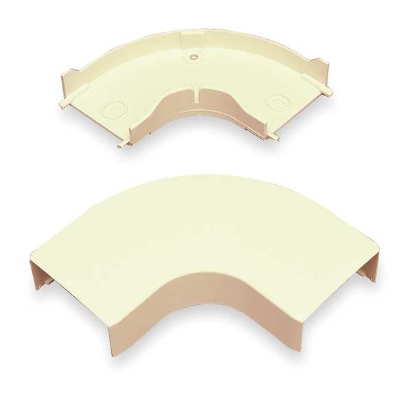 Flat Elbow, 90 deg., Ivory, PVC, Elbows