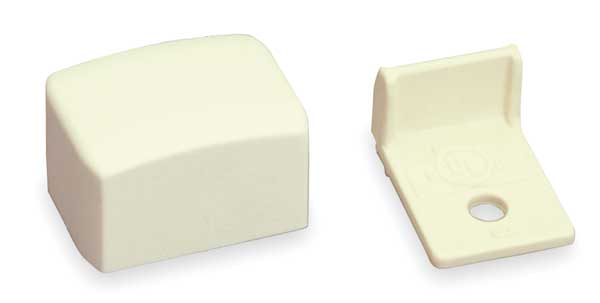 Blank End, Ivory, PVC, Ends
