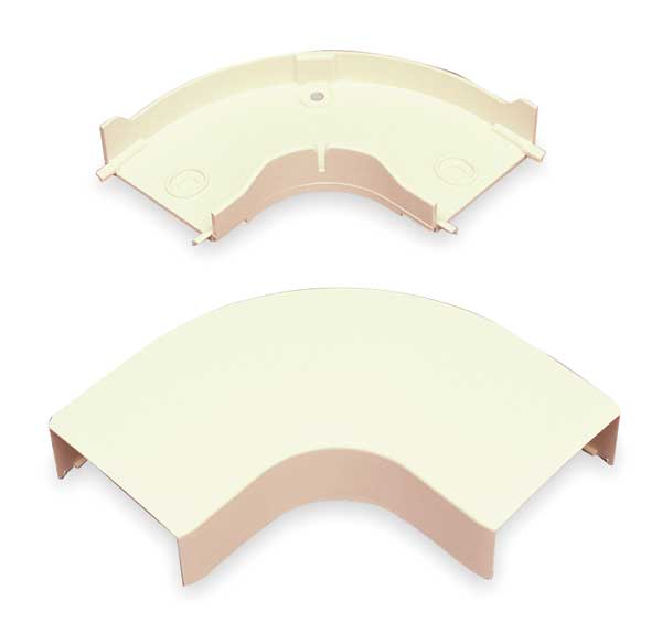 Flat Elbow, 90 deg., Ivory, PVC, Elbows