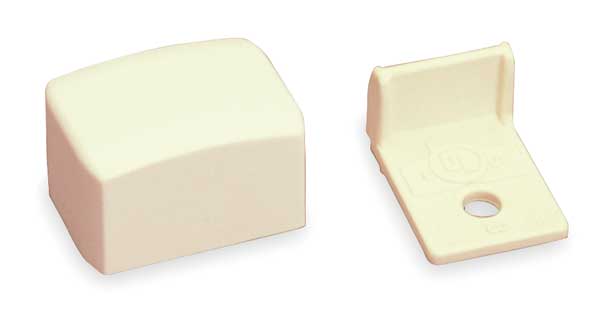 Blank End, Ivory, PVC, Ends