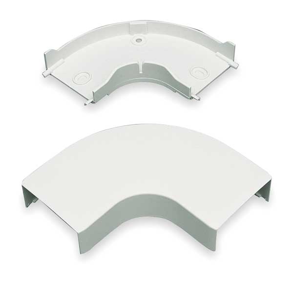 Flat Elbow, 90 deg., Ivory, PVC, Elbows
