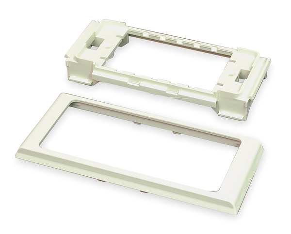 Twin Cover Device Bracket, Ivory