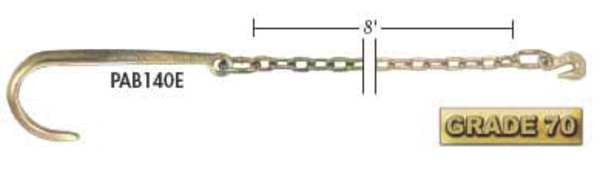 Chain, Grade 70, 5/16 Size, 8 ft., 4700 lb.