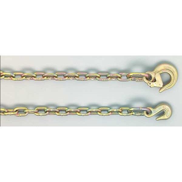 G70 Latched Hook Chain w/Plain End, 12'L