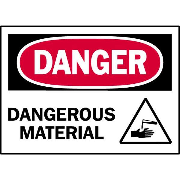 Warning Label, 5 In. W, 3-1/2 In. H, PK5