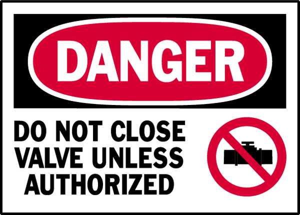 Danger Label, Instruction, 3-1/2 In. H, PK5, 86127