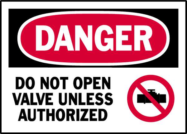 Danger Label, Instruction, 3-1/2 In. H, PK5, 86128