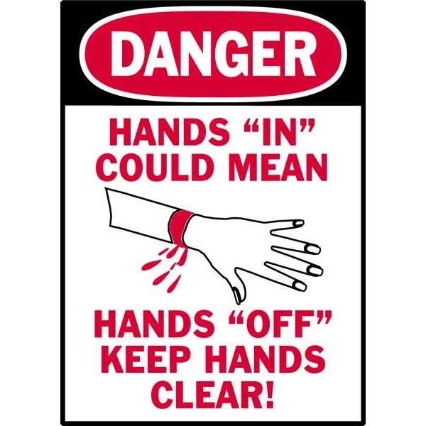 Danger Label, Instruction, 5 In. W, PK5, 86265