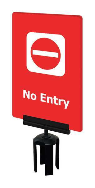 Acrylic Sign, Red, No Entry