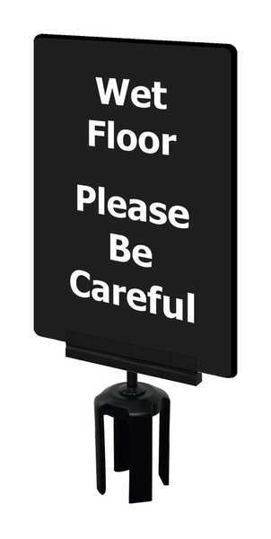 Acrylic Sign, Black, Wet Floor