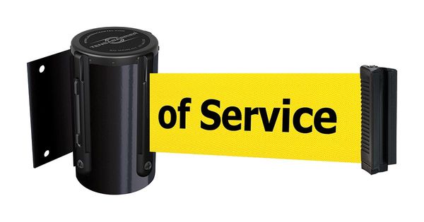 Belt Barrier, Black, Belt Color Yellow