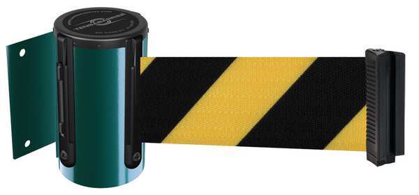 Belt Barrier, Green, Yellow/Black