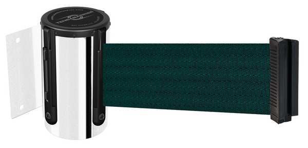 Belt Barrier, Chrome, Belt Green