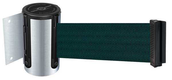Belt Barrier, Chrome, Belt Green