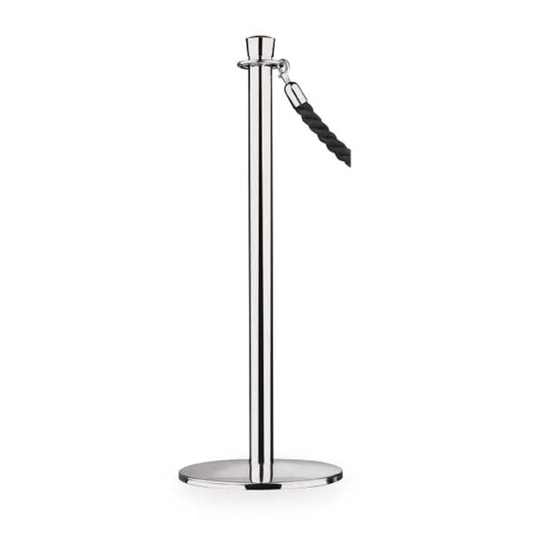 Urn Top Rope Post, Satin Brass